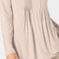 Style & Co Women's Long Sleeve Pintuck Top Pink Size X-Small