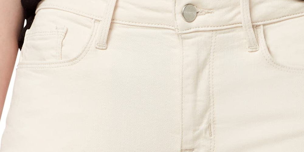 Sanctuary Women's Moonstone Connector Kick Crop Jeans White Size 30