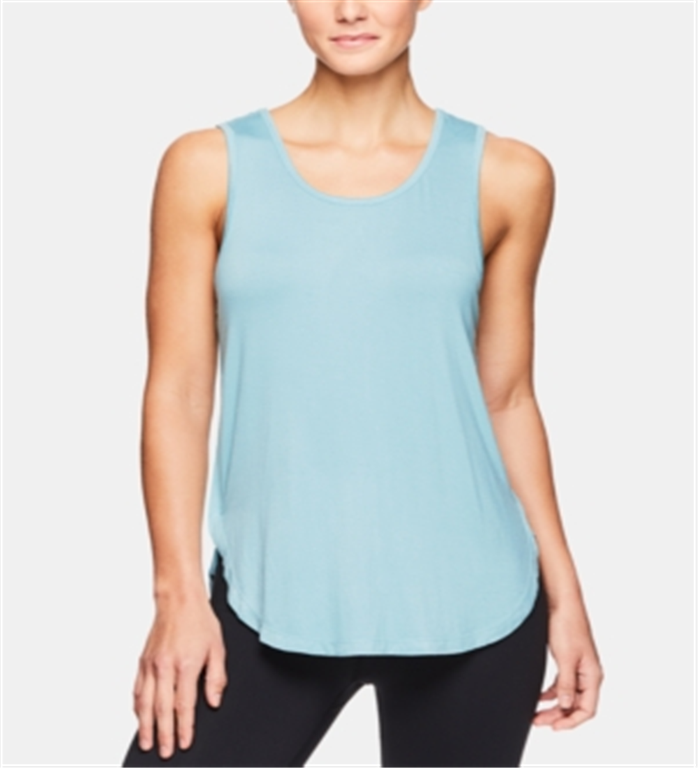 Gaiam Gianna Women's Cutout Back Tank Top Green Size Medium