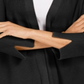 JM Collection Women's Mixed Ribbed Split Sleeve Cardigan Black Size Medium