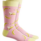 Bar III Men's Bananas Comfy Comfortable Crew Socks Pink Size Regular