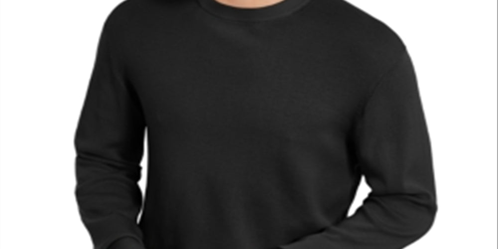 DKNY Men's Regular Fit Crewneck Sweater Black Size M