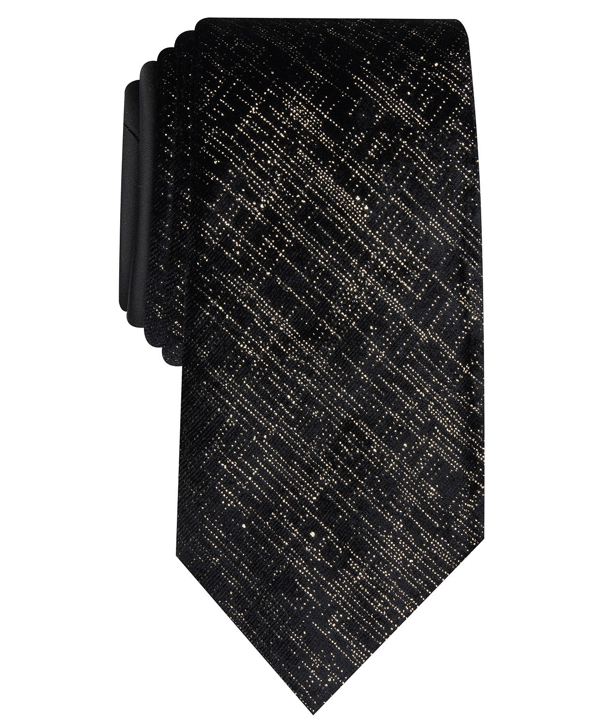 Perry Ellis Men's Valdosta Abstract Tie Black Size Regular