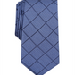Alfani Men's Neck Sussex Pane Skinny Slim Tie Blue Size Regular