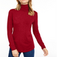 Maison Jules Women's Turtleneck Top Red Size Medium