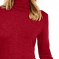 Maison Jules Women's Turtleneck Top Red Size Medium