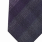 Kenneth Cole Reaction Men's Neck Tie Tonal Check Slim Silk Purple Size Regular