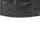 Pelgio Men's Genuine Crocodile Backbone Skin Leather Belt Black Size 46