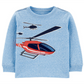 Carter's Toddler Boy's Crew Neck Long Sleeve Graphic T-Shirt Blue Size 3T