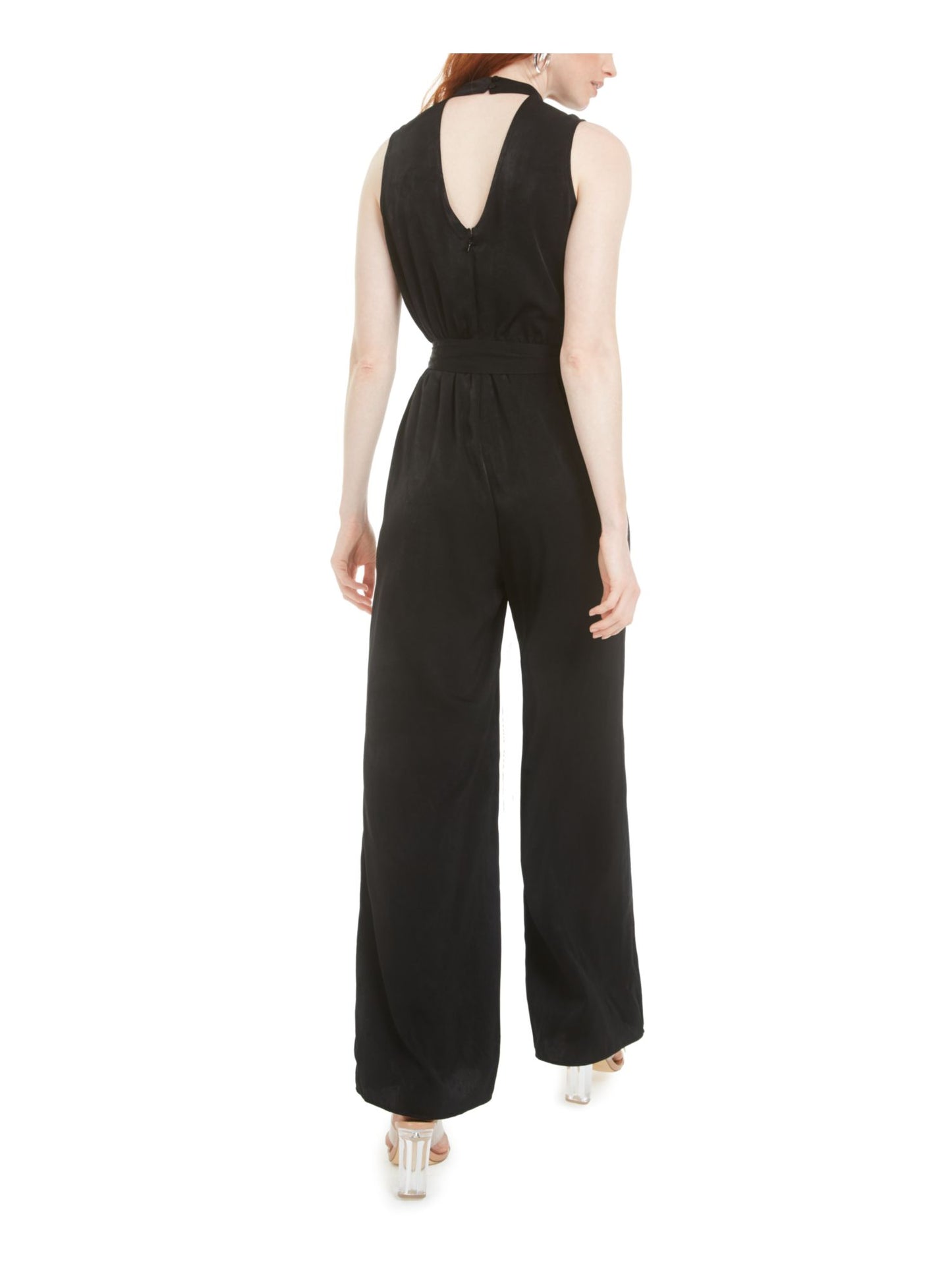 Bar III Women's Choker Jumpsuit Black Size XXS