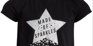 Ideology Girl's Graphic Print Cross Back T-Shirt Various Black Size 2T