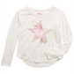 Epic Threads Big Girl's Butterfly Star Long Sleeve T-Shirt White Size Large