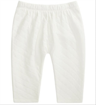 First Impressions Baby Girl's Quilted Pants White Size 6-9MOS