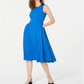 Alfani Women's A Line MIDI Dress Blue Size 2 Petite