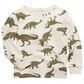 Epic Threads Little Boy's Dino Thermal T-Shirt Brown Size 5