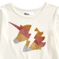 Epic Threads Little Girl's Glitter Unicorn T-Shirt White Size 5