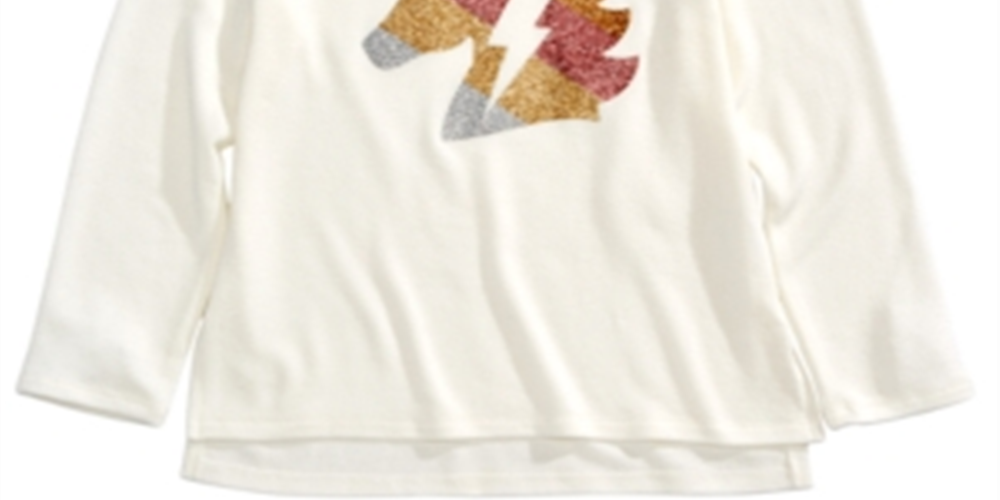 Epic Threads Little Girl's Glitter Unicorn T-Shirt White Size 5