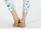 Charter Club Women's Bristol Capri Printed Jeans Blue Size 18
