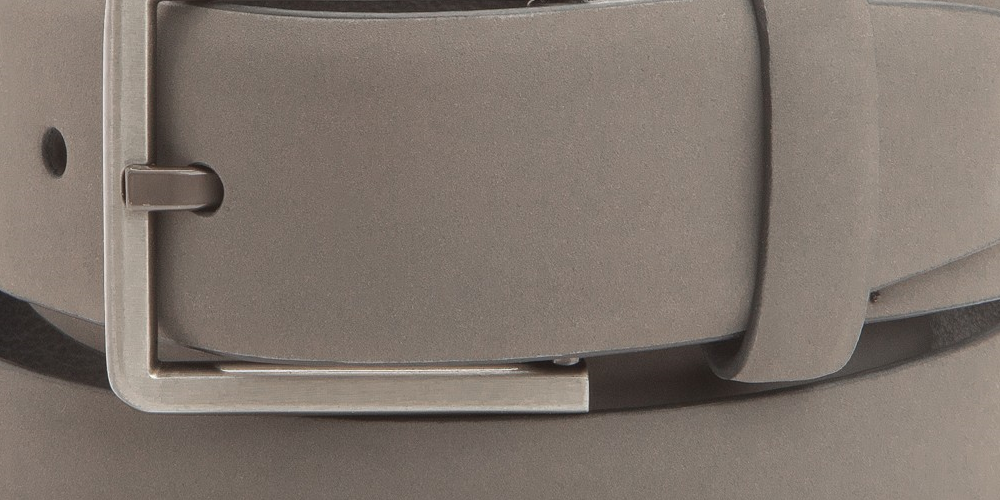 Alfani Men's Rubberized Stripe Dress Belt Gray Size Small