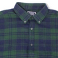 Club Room Men's Plaid Print Pocket Button Down Shirt Green Size Small