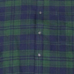 Club Room Men's Plaid Print Pocket Button Down Shirt Green Size Small