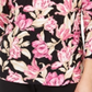 JM Collection Women's Printed Garland Textured Top Purple Size Small