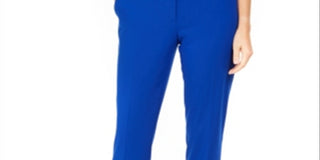 Calvin Klein Women's Straight Leg Dress Pants Blue Size 10P