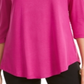 JM Collection Women's Cold Shoulder Top Pink Size Small