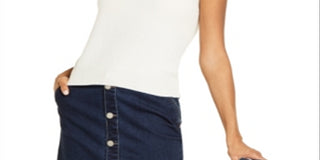 Charter Club Women's Sleeveless Cashmere Sweater White Size X-Large