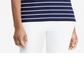 Ralph Lauren Women's Stretch Boatneck Top Blue Size XL