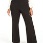 Calvin Klein Women's Slit Wide Leg Pants Black Size 16W
