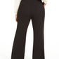 Calvin Klein Women's Slit Wide Leg Pants Black Size 16W