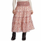 Ralph Lauren Women's Tiered Georgette Peasant Skirt Red Size 4 P