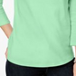 Charter Club Women's Pima Cotton Button Shoulder Top Blue Size Petite Small