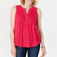 Charter Club Women's Sleeveless Pintuck Blouse Pink Size Medium