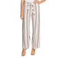 Vince Camuto Women's Canyon Linen Blend Striped Pants Pink Size Medium