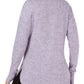 Ideology Women's Long Sleeve Crew Neck Top Purple Size X-Small