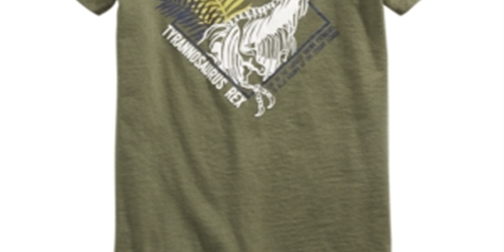 Epic Threads Little Boy's Dinosaur Print T-Shirt Green Size 7