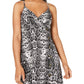 Planet Gold Women's Printed Surplice Casual Dress Black/White Size M