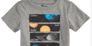 Epic Threads Toddler Boy's Planet T-Shirt Gray Size 2T