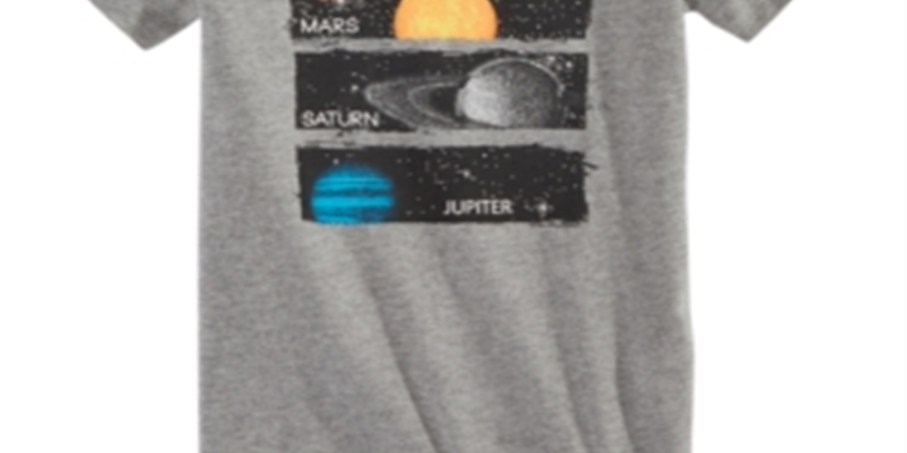 Epic Threads Toddler Boy's Planet T-Shirt Gray Size 2T