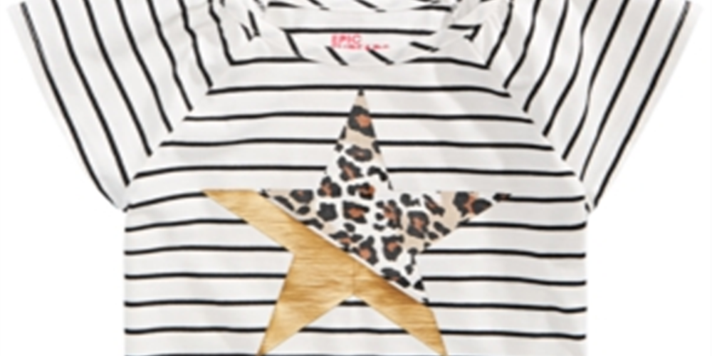 Epic Threads Toddler Girl's Striped Star T-Shirt White Size 3T