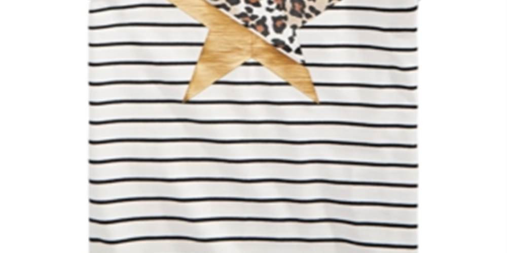 Epic Threads Toddler Girl's Striped Star T-Shirt White Size 3T