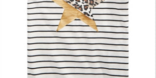 Epic Threads Toddler Girl's Striped Star T-Shirt White Size 3T