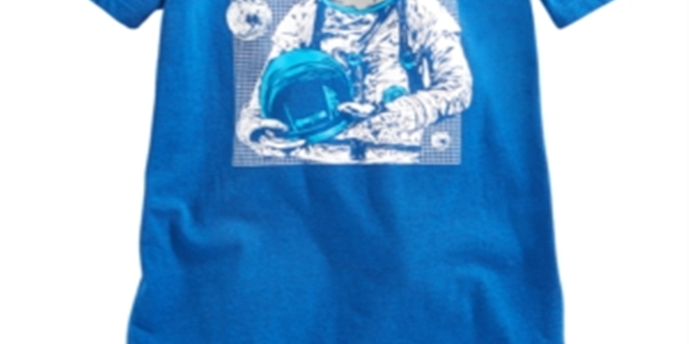 Epic Threads Toddler Boy's Space Dino T-Shirt Blue Size 2T