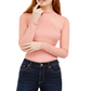 Almost Famous Junior's Mock Neck Top Pink Size X-Small