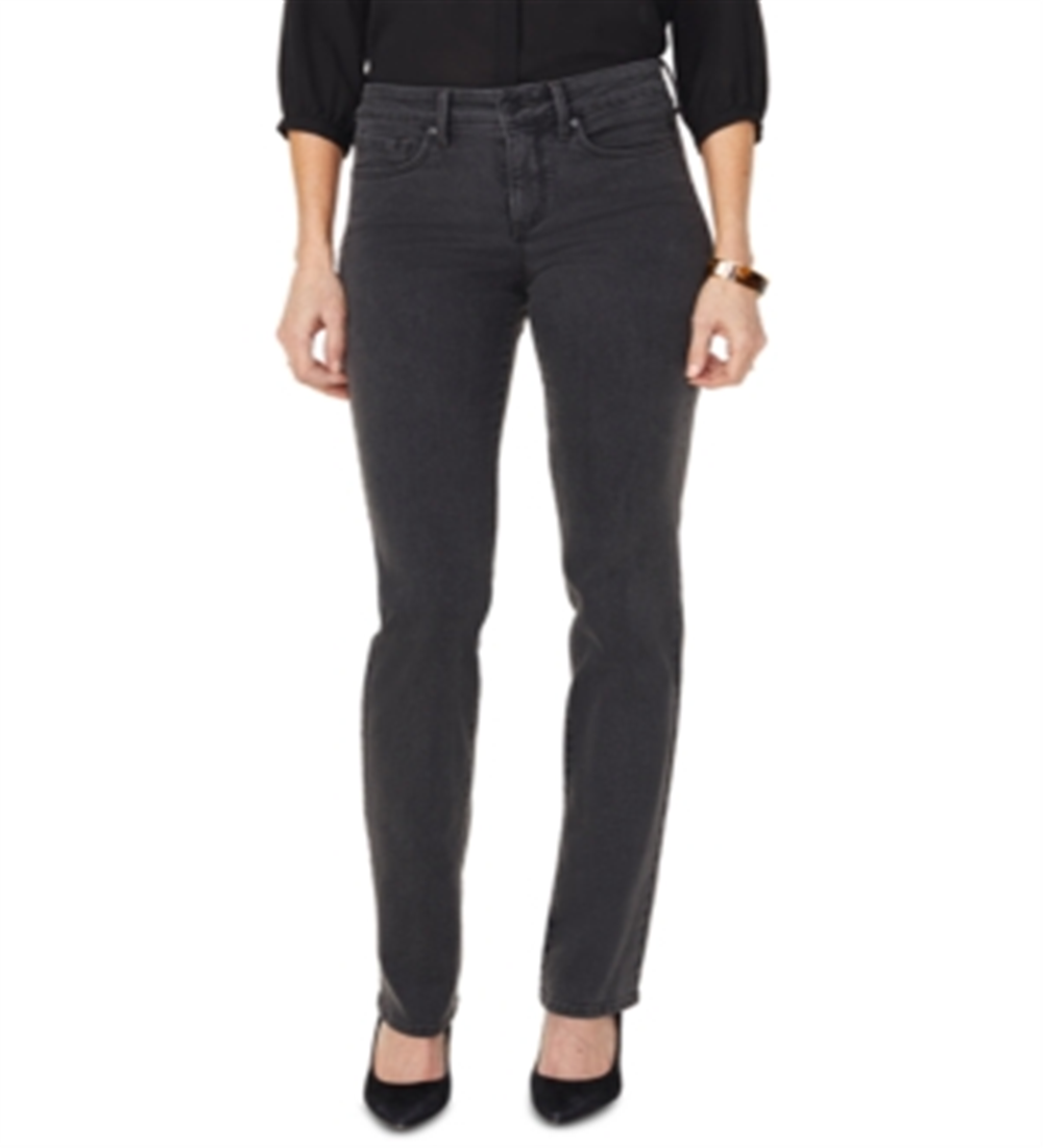 NYDJ Women's Marilyn Straight Jeans -Black Size 18