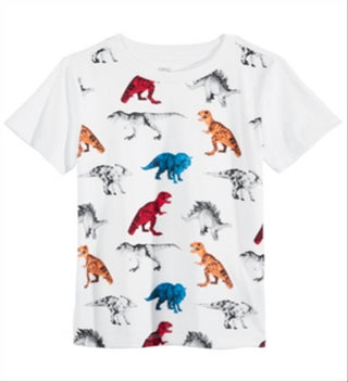 Epic Threads Little Boy's Dino T-Shirt White Size 5