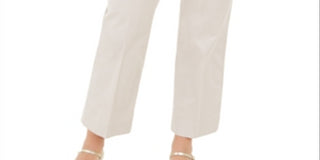 Charter Club Women's Cropped Straight Leg Pants Brown Size 18