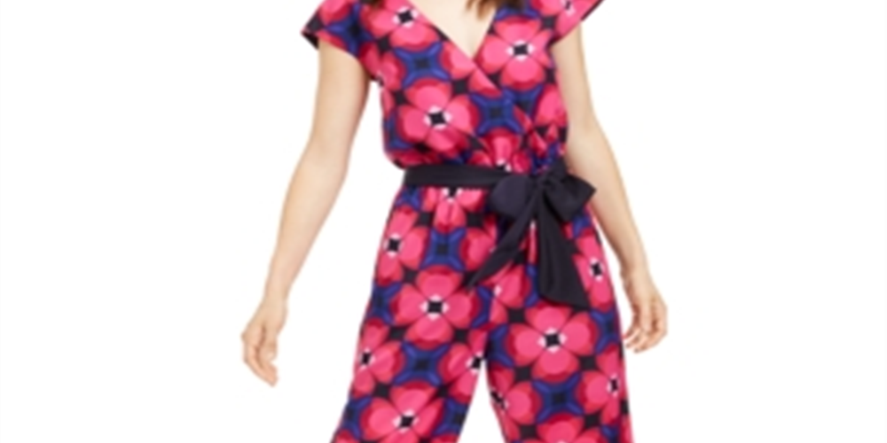 Trina Turk Women's Benvolio Jumpsuit Pink Size 10